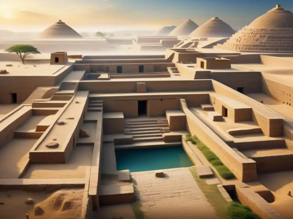 Explora los misterios de civilizaciones antiguas en MohenjoDaro al amanecer