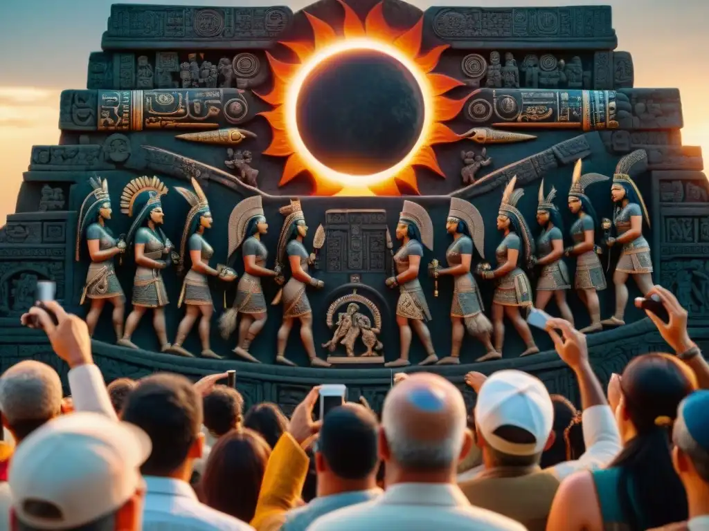 Misterios de eclipses antiguos revelados: Detalle de una ceremonia maya durante un eclipse solar total