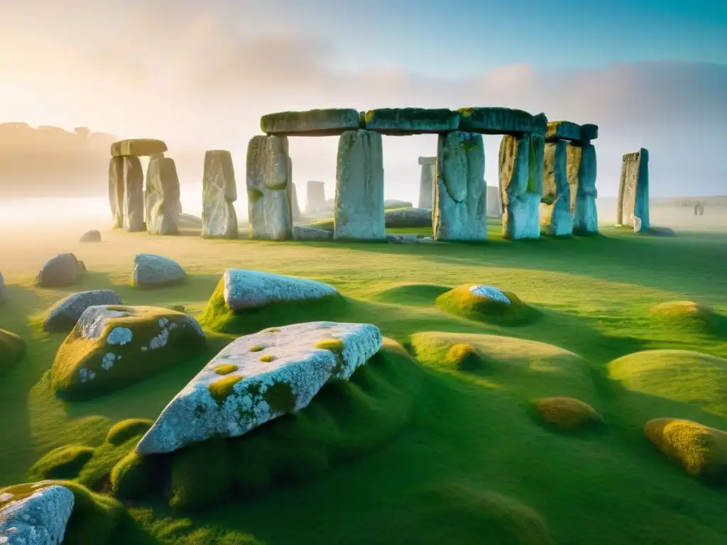 Los misterios del portal de Stonehenge se revelan en la luz del amanecer, mostrando la belleza natural y la historia ancestral