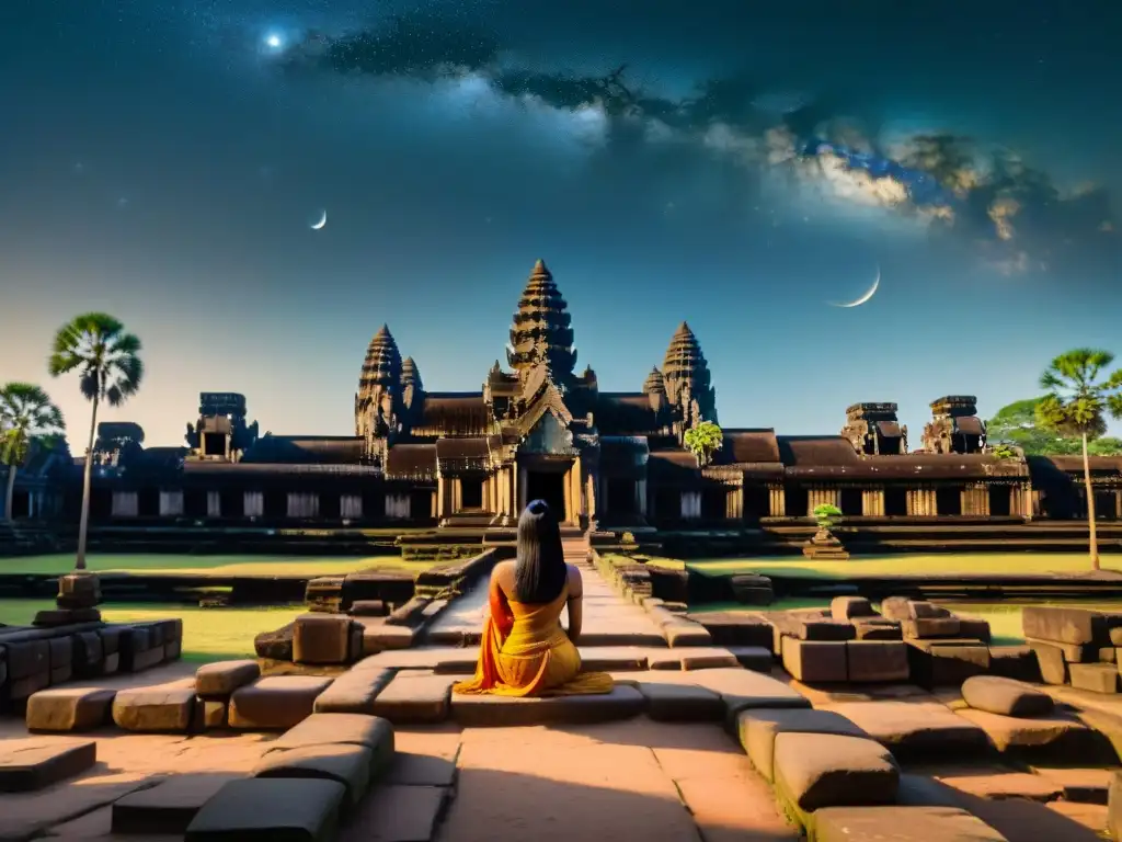 Descubre los misterios de Angkor Wat a través de sus antiguas esculturas celestiales en piedra