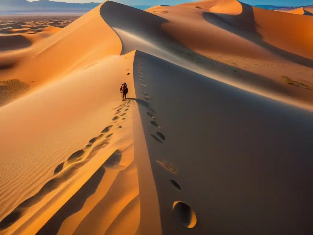 Un misterioso artefacto antiguo cubierto de símbolos y grabados en un desierto remoto, iluminado por el sol