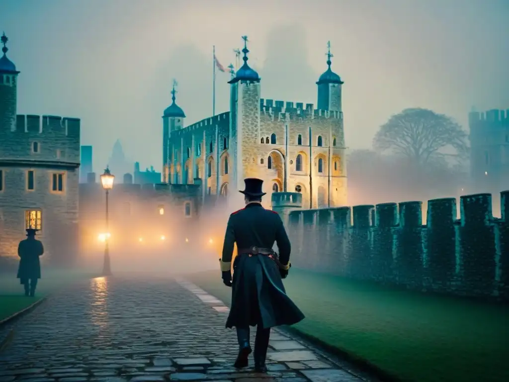 Un misterioso paseo nocturno por la Torre de Londres, donde las historias fantasmas cobran vida entre la bruma y las sombras