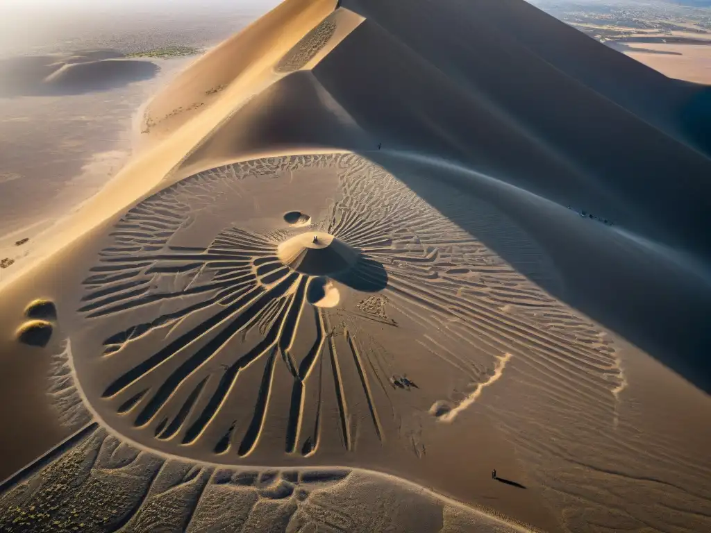 Misteriosos geoglifos del Desierto de Nazca revelan su significado en una vista aérea detallada