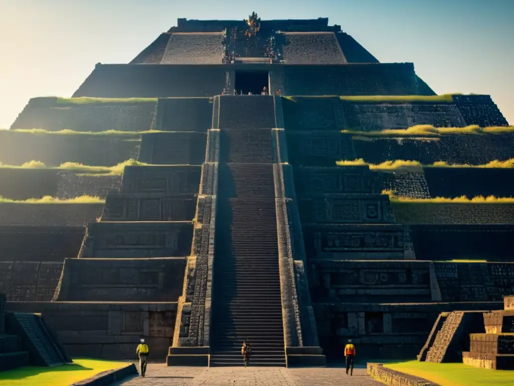 Misteriosos grabados en las pirámides de Teotihuacán ciudad hombres convierten dioses