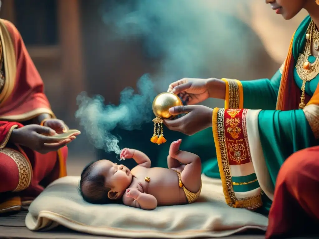 Mujeres de diferentes culturas celebrando un ritual de nacimiento, representando la diversidad de los rituales de nacimiento en culturas