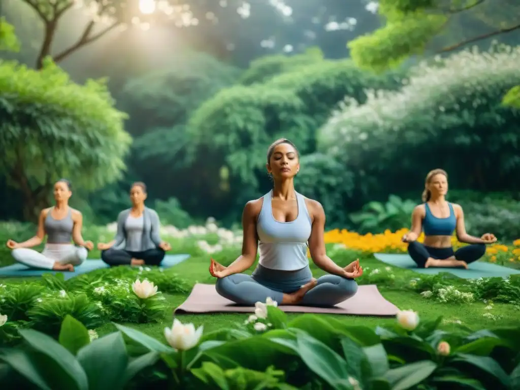 Práctica de yoga en armonía con la naturaleza: Importancia espacios naturales yoga