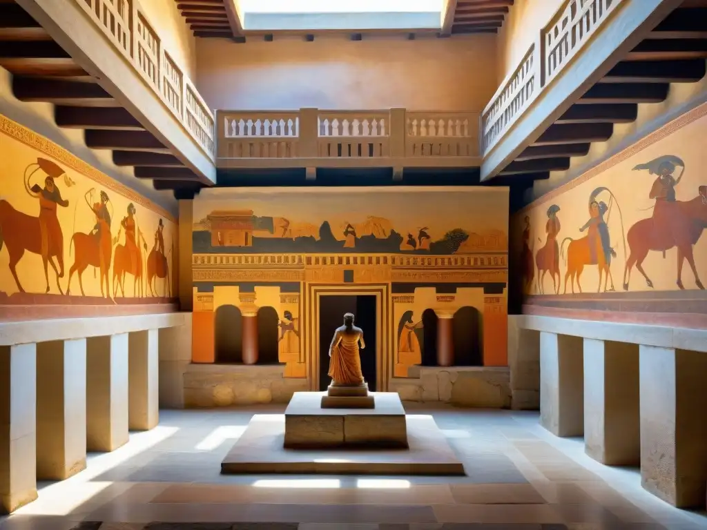 Palacio laberíntico en Creta con frescos del Minotauro: historia, mitos y verdades