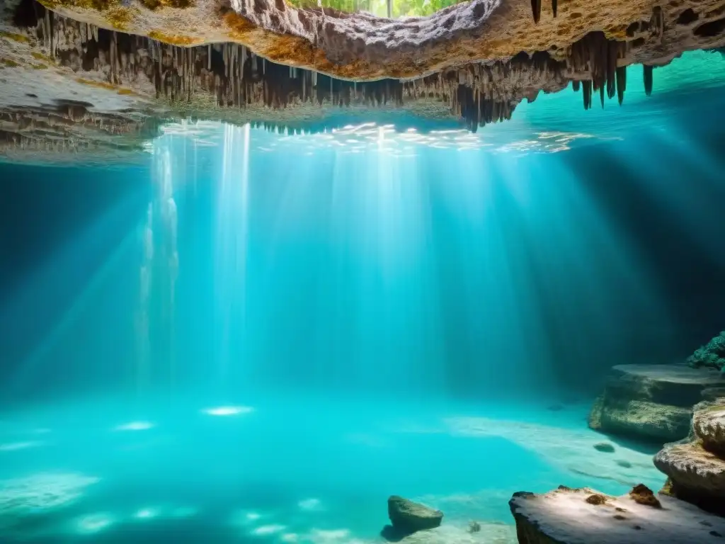 Explora los pasadizos acuáticos de los cenotes en Yucatán, donde la luz crea un espectáculo subacuático único