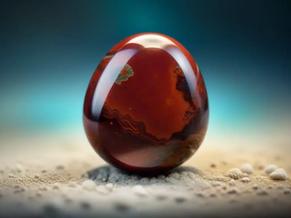 Un poderoso jaspe rojo con significado ancestral, deslumbrante textura y colores vibrantes