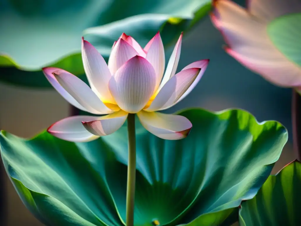 La pureza del loto floreciendo con gotas de agua, resaltando su simbolismo espiritual