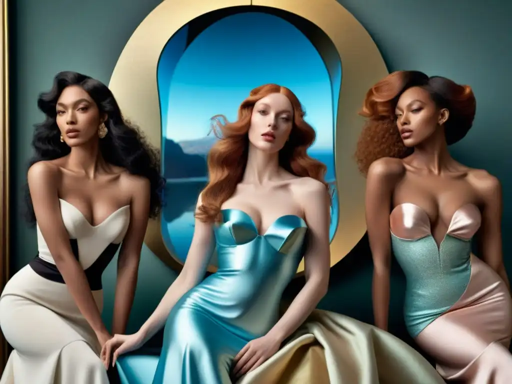 Una reinterpretación moderna de 'El nacimiento de Venus' en una impactante sesión de fotos de alta moda con modelos diversos