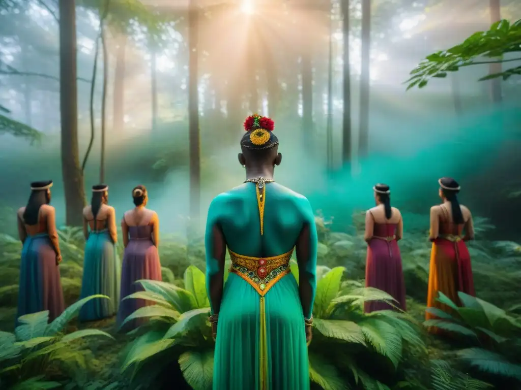 Un ritual pagano contemporáneo inmerso en la naturaleza exuberante