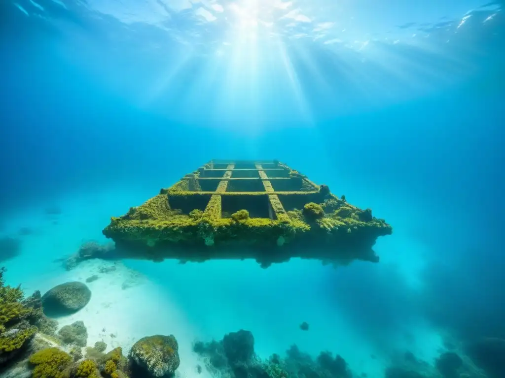 Ruinas submarinas de civilización antigua en Triángulo de las Bermudas, misteriosas y llenas de símbolos