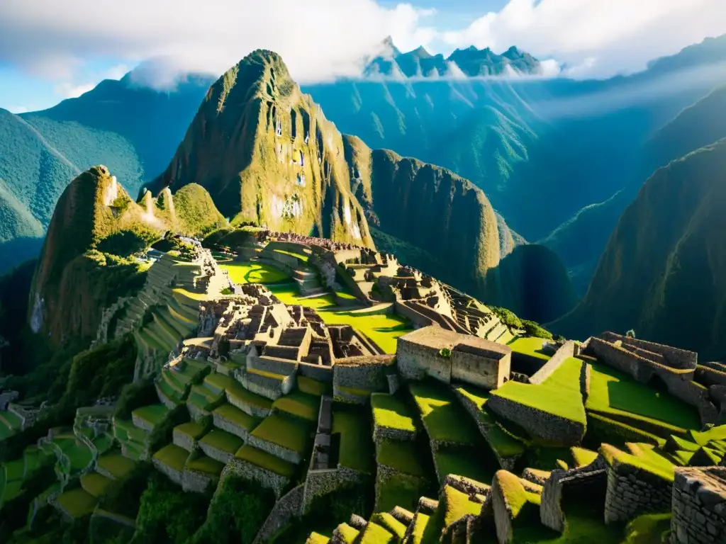 Descubre los secretos arquitectónicos de Machu Picchu en su intrincada piedra y majestuoso entorno montañoso