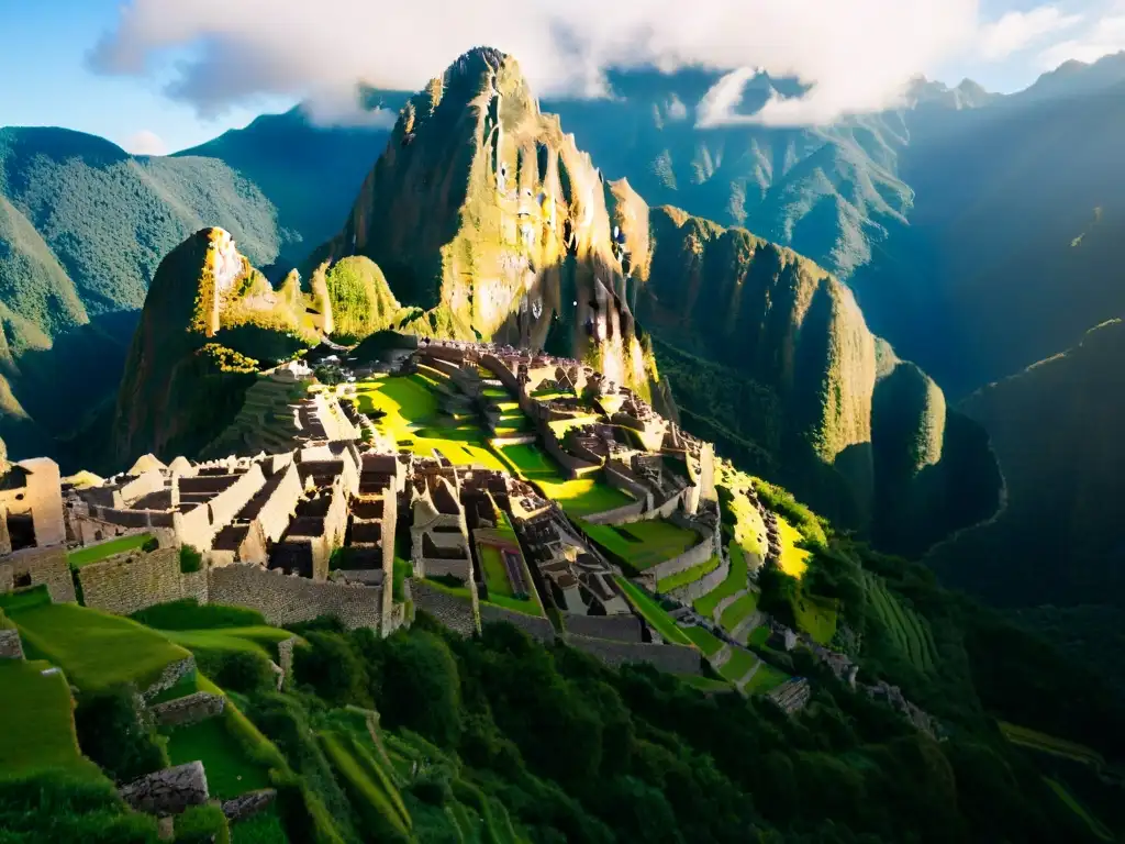 Descubre los secretos arquitectónicos de Machu Picchu entre sus terrazas y montañas