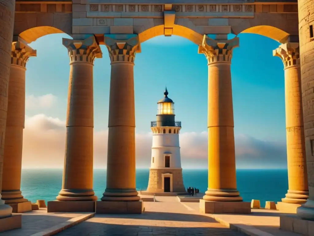 Descubre los secretos de la construcción del Faro de Alejandría, una maravilla arquitectónica que evoca misterio y asombro en la antigua ciudad