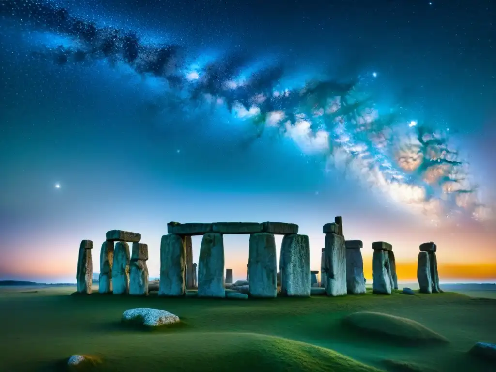 Los secretos de Stonehenge se revelan bajo el cosmos estrellado