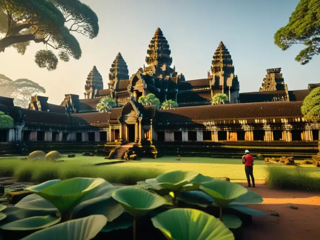 Explorando los secretos de Angkor Wat con tecnología láser entre ruinas ancestrales y naturaleza exuberante