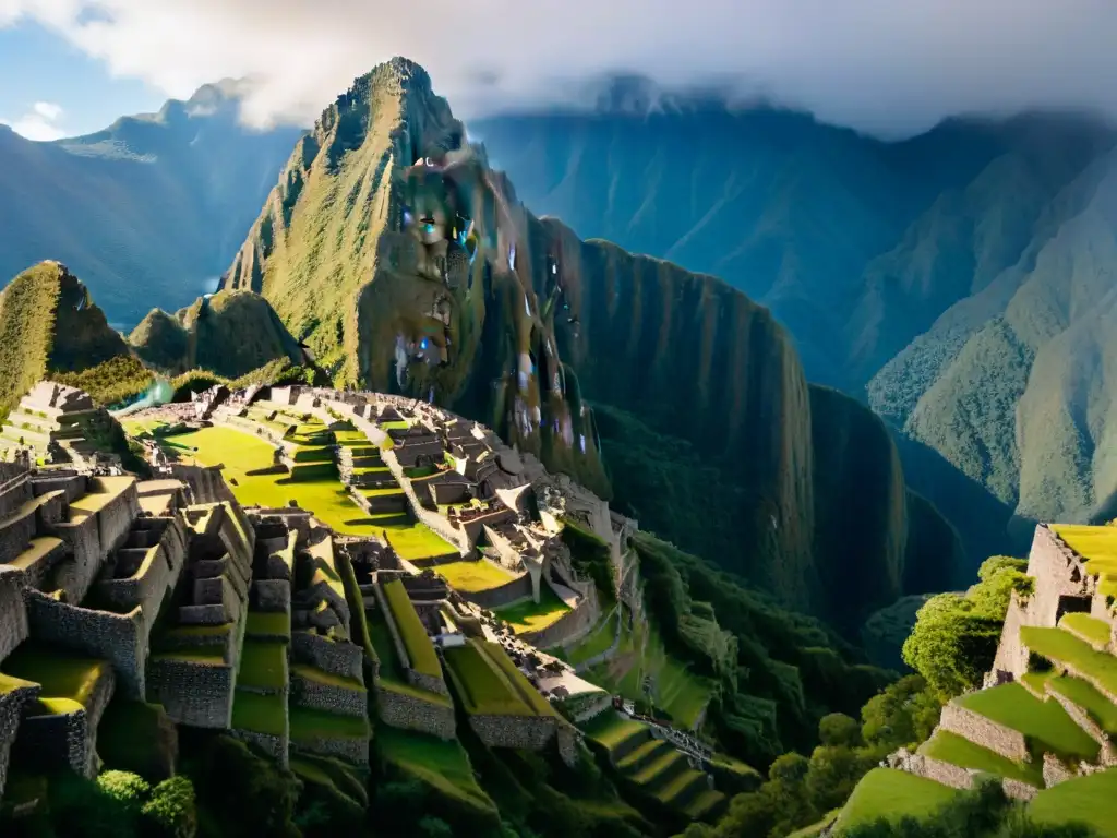 El sol sale sobre Machu Picchu, iluminando ruinas incas con una energía oculta