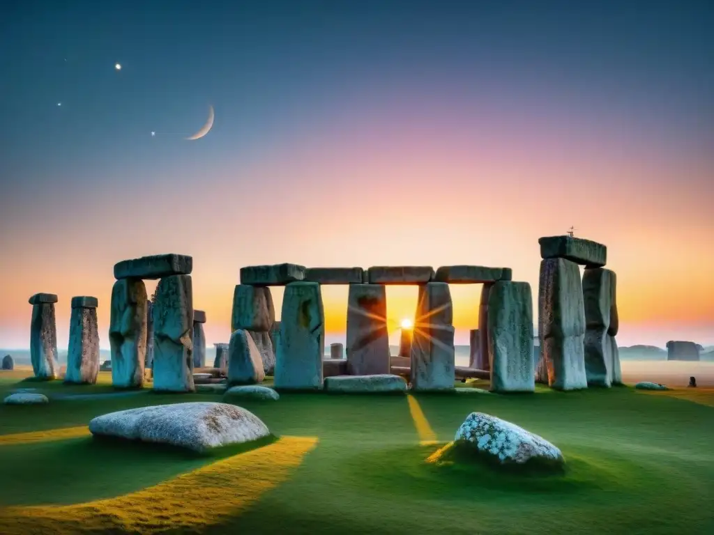 Celebración en Stonehenge durante el solsticio de verano, con festivales astronómicos antiguos significado