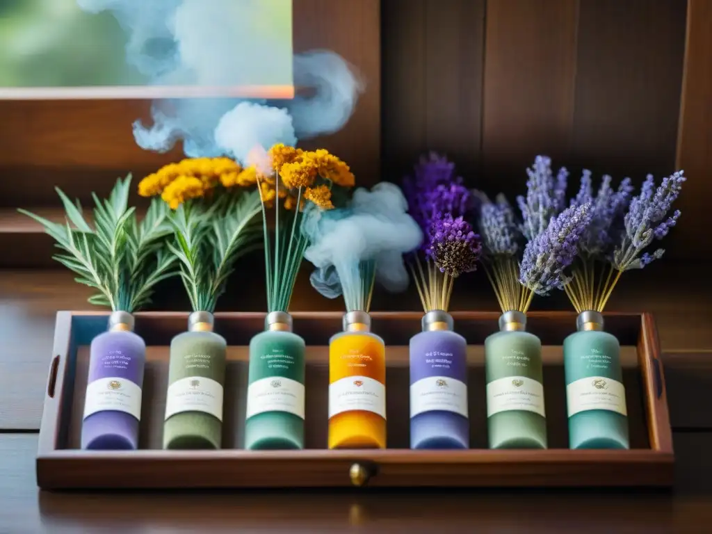 Sumérgete en los beneficios del incienso en casa con una variedad de aromas y colores