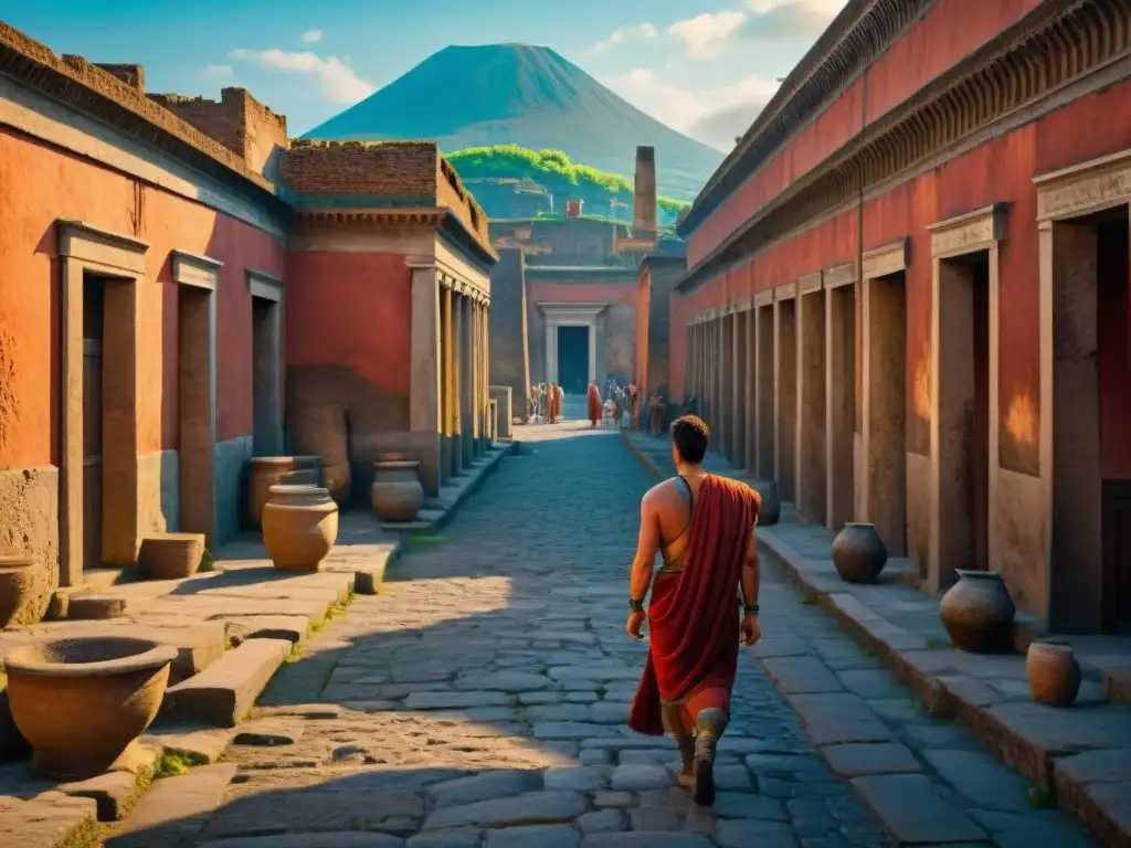 Reconstrucción virtual de la vida diaria en Pompeya con detalle histórico increíble