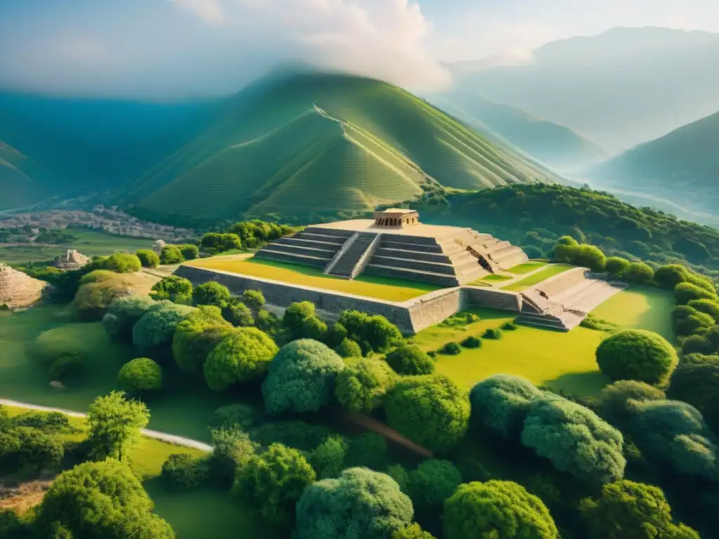 Vista aérea de las antiguas ruinas de Taxila, reflejando la diversidad cultural en su complejo universitario