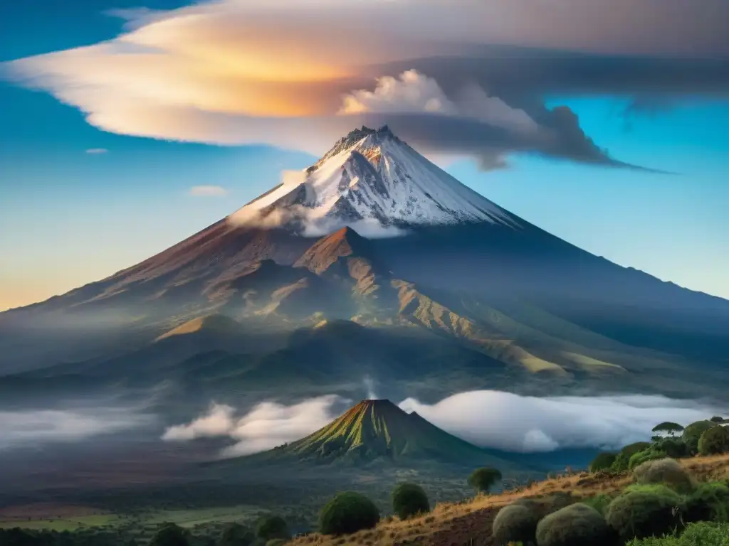 Volcanes y mitología mesoamericana: Popocatépetl e Iztaccíhuatl, majestuosos y misteriosos entre la niebla y la vegetación exuberante